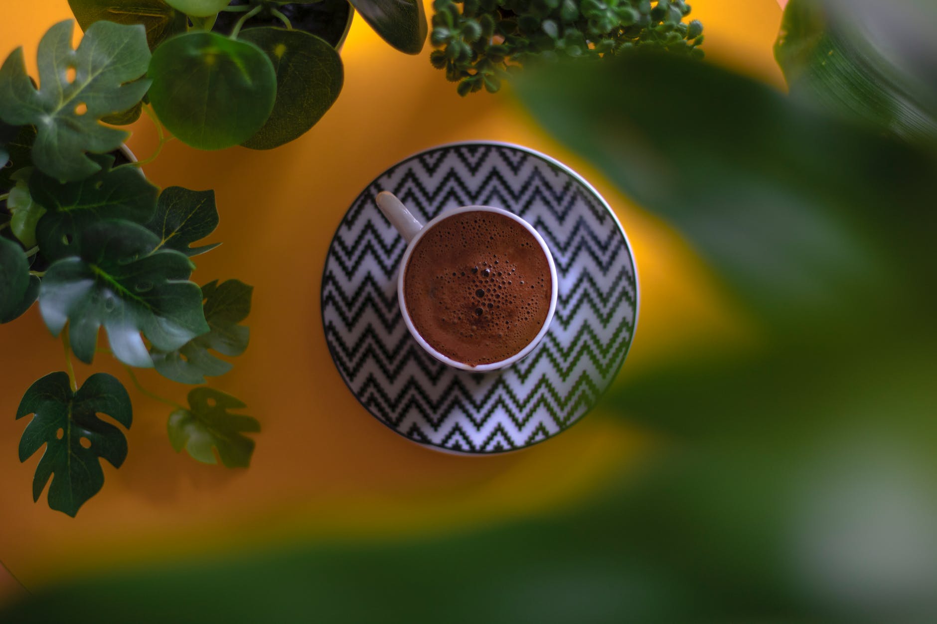 turkish coffee on ceramic cup